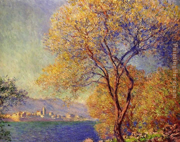Antibes Seen from the Salis Gardens 1 painting - Claude Monet Antibes Seen from the Salis Gardens 1 art painting